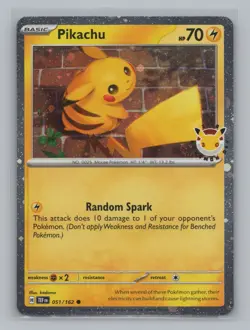 Pikachu Cosmo Holo 051/162 Pokemon Day 2026 Promo NM Holo Card Rare TCG - Image 1