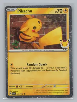 Pikachu Cosmo Holo 051/162 Pokemon Day 2026 Promo NM Holo Card Rare TCG - Image 1