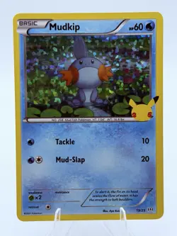 Pokemon - Mudkip Holo - 19/25 - McDonald's 25th Anniversary Card - Image 1