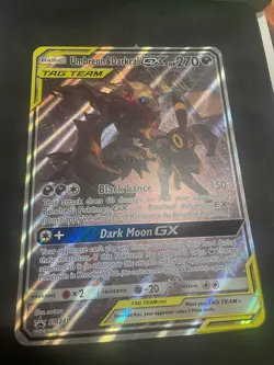 **JUMBO** Umbreon&Darkrai GX Tag Team Pokemon Promo #SM241 Sun And Moon LP - Image 1