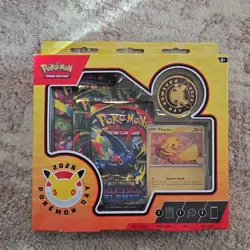 Pokemon TCG Pokemon Day 2026 Collection Box Promo Pikachu Booster - Image 1