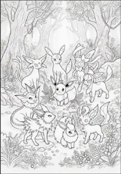 Pokemon Laser Engraved 3x 9 Pocket Binder (Grey/Green/Purple) - Image 1