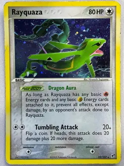 Rayquaza 22/107 Holo Holo Rare Deck Exclusives Pokemon Holo Damaged - Image 1