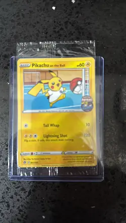 Pikachu On The Ball Pokemon 2020 Futsal Promo UK Exclusive Sealed 001/005 - Image 3