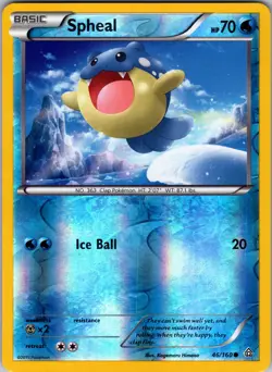 Spheal (46) 46/160 XY - Primal Clash Pokemon TCG LP-NM - Image 1