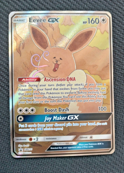 Eevee GX SM233 Full Art Promo Black Star Ultra Rare Holo Pokemon TCG Sun & Moon - Image 1