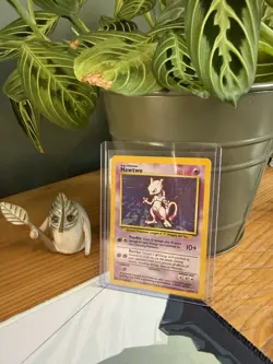 Pokemon TCG Base Set Mewtwo Holo Card 10/102 Unlimited Rare LP/NM Vintage ✨ - Image 1