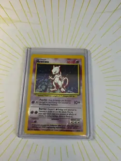 Pokemon TCG Base Set Mewtwo Holo Card 10/102 Unlimited Rare LP/NM Vintage ✨ - Image 5