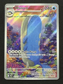 Pokemon Wailord 162/159 IR 🔥 Journey Together Illustration Rare 💎 NM - Image 2