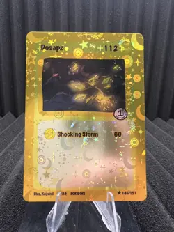 Dosapz (Zapdos) 145/151 - Moon Holo Pokidoki First Edition FanArt Pokemon - Image 1