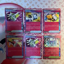 Pokemon TCG 6 Card Lot Holo Trainer Item Scoop Up Cyclone Secret Box Hyper Aroma - Image 1