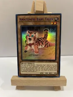 Yu-Gi-Oh! Amazoness Baby Tiger BLUE LDS1-EN023 1st Ed Ultra Rare NM - Image 1