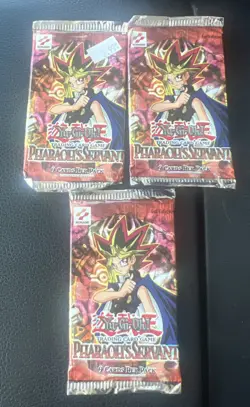 Lot Of 3 Yu-Gi-Oh! Pharaohs Servant 1st Edition Booster Packs Unlimited Sealed - Image 1