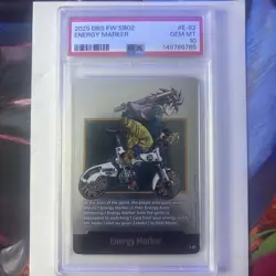 2025 Dragon Ball Fusion World Energy Marker SB02 E-82 PSA 10 POP 1 📈 - Image 1