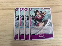 EB03-036 Playset 4 x Baby 5 English C One Piece TCG Card Game - Image 1