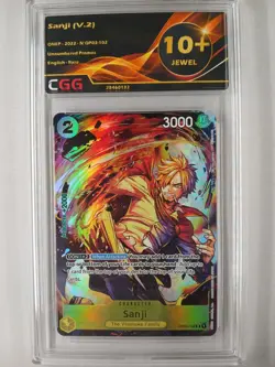 One Piece ENGLISH Sanji (OP03-102) (V.2) Unnumbered Promos CGG 9,5/10+ OP059E - Image 1