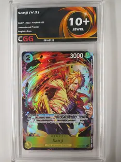 One Piece ENGLISH Sanji (OP03-102) (V.2) Unnumbered Promos CGG 9,5/10+ OP059E - Image 4
