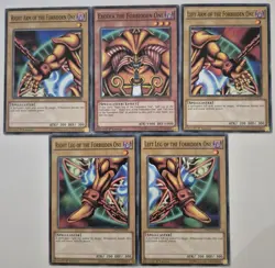 Yu-Gi-Oh All 5 Pieces of Exodia the Forbidden One *Exodia Set* 1st Edition LDK2 - Image 1