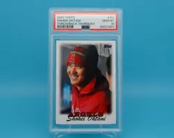 2021 Topps Throwback Thursday #151 SHOHEI OHTANI • PSA 10 • Low Pop - Image 1