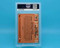 2021 Topps Throwback Thursday #151 SHOHEI OHTANI • PSA 10 • Low Pop - Image 2