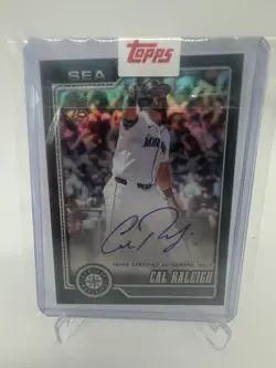 2026 Topps Cal Raleigh Flagship Real One Autograph Cards Black Parallel 3/10!!! - Image 1