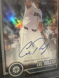 2026 Topps Cal Raleigh Flagship Real One Autograph Cards Black Parallel 3/10!!! - Image 2