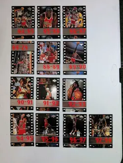 1999 Upper Deck Michael Jordan Retirement Set 23 3 1/2”x5” Cards Bulls NBA 🔥 - Image 3