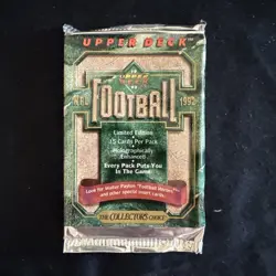 1992 Upper Deck Series 1 Football NFL 41 packs sealed + 12 Topps both 1997 - Image 2