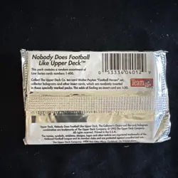 1992 Upper Deck Series 1 Football NFL 41 packs sealed + 12 Topps both 1997 - Image 3