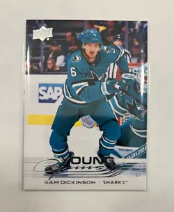 2025-26 Upper Deck Series 2 - Young Guns Sam Dickinson Sharks #479 (RC) - Image 1