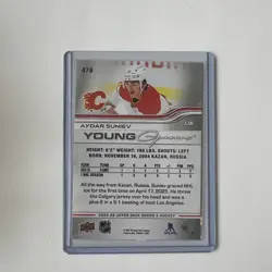 2025-26 Upper Deck Series 2 - Young Guns Aydar Suniev #478 (RC) - Image 2