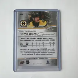 2025-26 Upper Deck Series 2 - Young Guns John Farinacci #496 (RC) - Image 2