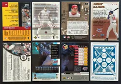Troy Glaus Baseball Card Lot 8 Different Cards Upper Deck Topps Finest Angels - Image 2