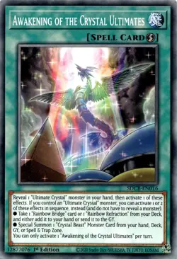 Yugioh Awakening of the Crystal Ultimates SDCB-EN016 Common 1st Edition NM - Image 1