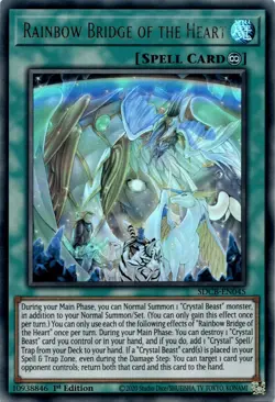 Yugioh Rainbow Bridge of the Heart SDCB-EN045 Ultra Rare 1st Edition NM - Image 1
