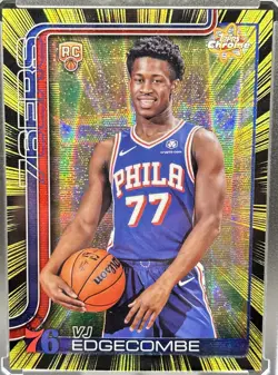 2025 Topps Chrome VJ Edgecombe Radiating Rookies RC SSP RR-3 - Image 1