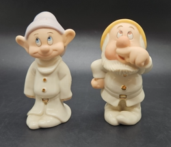Lenox Disney Snow White & The Seven Dwarfs Salt & Pepper Pots - Sneezy and Dopey - Image 1