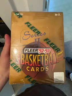 FACTORY SEALED BOX OF 92-93 FLEER SERIES 2, NBA BASKETBALL CARDS ! - Image 1