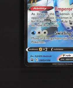 Empoleon V SWSH108 Sword & Shield Black Star Promo Holo Pokemon Card NM - Image 5