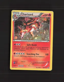 Charizard 19/113 Legendary Treasures Cosmos Holo Rare Pokemon Card DMG - Image 1