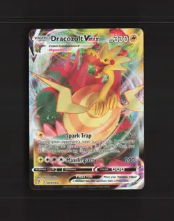 Dracozolt VMAX 059/203 Evolving Skies Ultra Rare Holo Pokemon Card LP - Image 1
