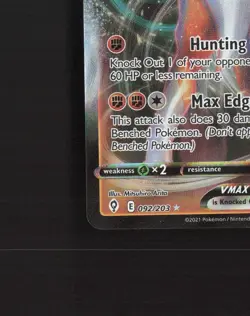 Lycanroc VMAX 092/203 Evolving Skies Ultra Rare Holo Pokemon Card NM - Image 5