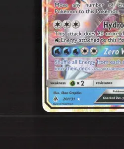Palkia GX 20/131 Forbidden Light Ultra Rare Holo Pokemon Card LP - Image 5