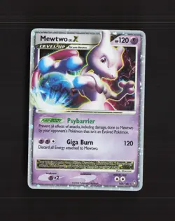 Mewtwo LV.X 144/146 Legends Awakened Ultra Rare Holo Pokemon Card DMG - Image 1