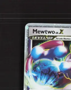 Mewtwo LV.X 144/146 Legends Awakened Ultra Rare Holo Pokemon Card DMG - Image 3