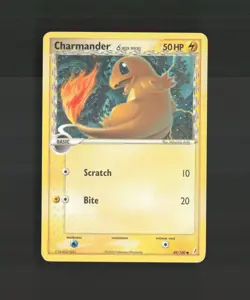 Charmander δ 49/100 EX Crystal Guardians Common Pokemon Card LP - Image 1