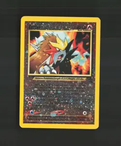Entei 34 WOTC Promos Black Star Promo Holo SWIRL Pokemon Card LP - Image 1