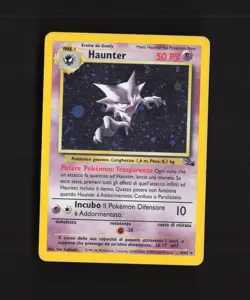Haunter 6/62 WOTC Fossil Set Unlimited Holo Rare Pokemon Card DMG - Image 1