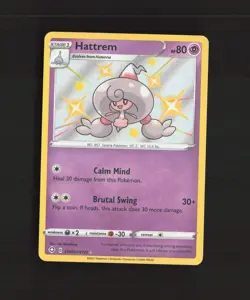 Hattrem SV055/SV122 Shining Fates Shiny Holo Rare Pokemon Card NM - Image 1