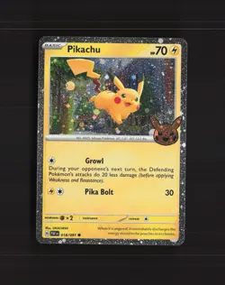 Pikachu 018/091 Paldean Fates Cosmos Holo Rare Holo Pokemon Card NM - Image 1